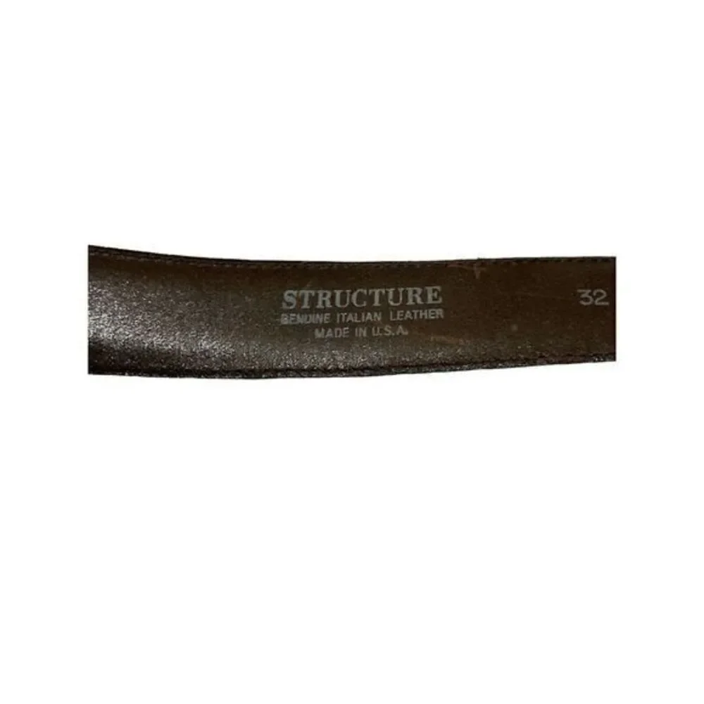 Structure Genuine Leather Italian Brown‎ Belt